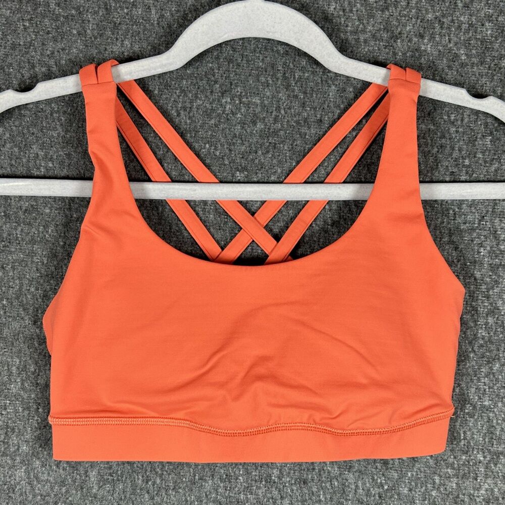 Lululemon Energy Bra Medium Support (B–D Cups) - Orange, Size 6